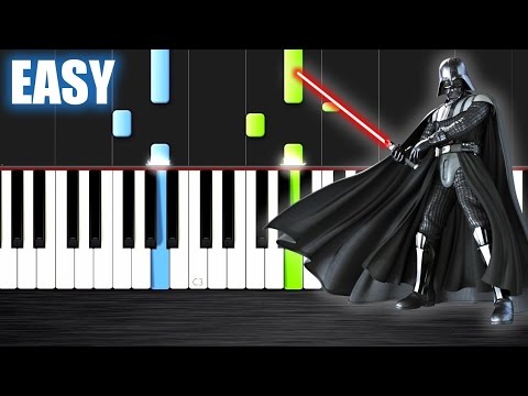 The Imperial March - Star Wars - EASY Piano Tutorial by PlutaX - Synthesia  - YouTube