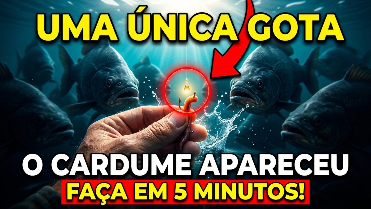 Uma Única Gota Transformou Minha Pescaria — O Cardume Apareceu em Menos de 5 Minutos!