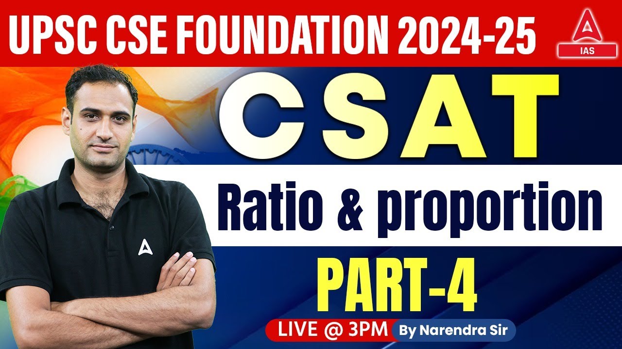 Ratio and proportion For UPSC CSAT 2024 Math's Classes | CSAT ...