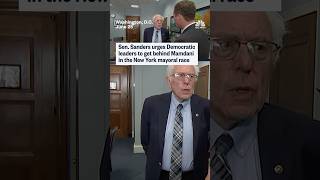 Sen. Sanders Urges Democratic Leaders To Get Behind Mamdani In The New York Mayoral Race