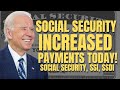 FINALLY! Social Security INCREASE Arrives Today! Social Security, SSI, SSDI Increased Payments