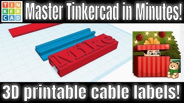 Create a Cable Label in Minutes! A 3D printable Tinkercad Lesson