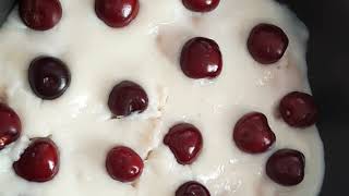 تشيز كيك مع الكرز ولا اسهل و سر البنة  /cheese cake with cherry