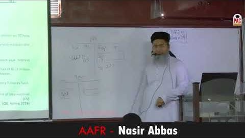 CFAP 01 | AAFR | SIR NASIR ABBAS | LECTURE # 74  | JUNE 2024