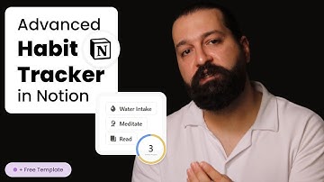 Build Advance Habit Tracker in Notion  + Free Template
