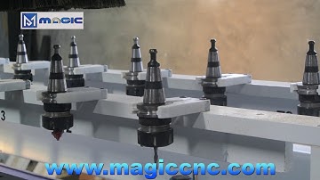 MAGIC 2040 woodworking cnc router with double Straight row auto tool changer