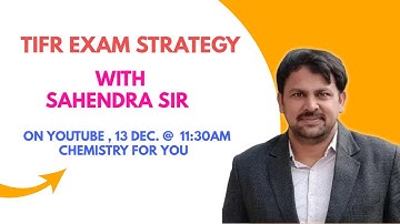 TIFR EXAM | STRATEGY WITH SAHENDRA SIR | C4U