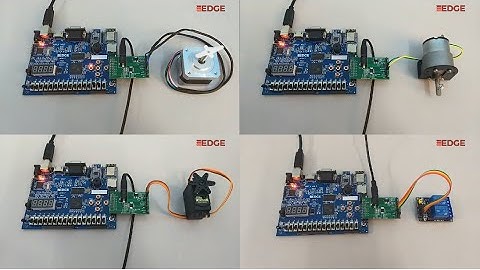 Stepper, DC, Servo Motor and Relay control using EDGE Artix 7 FPGA Kit - Motor Drive Addon