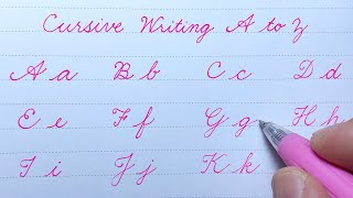 How to write English capital & small letters | Cursive writing a to z | Cursive handwriting abcd