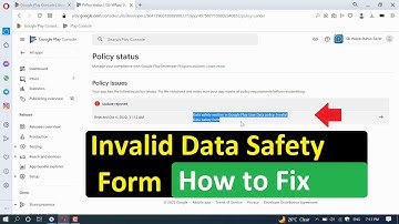 Invalid Data Safety section your app is not compliant with google play policies Solution Data Safety