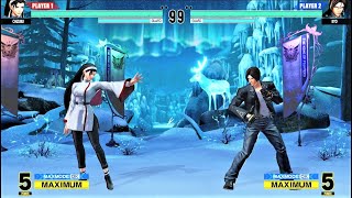Chizuru Kagura vs Kyo Kusanagi (Hardest AI) - KOF XV