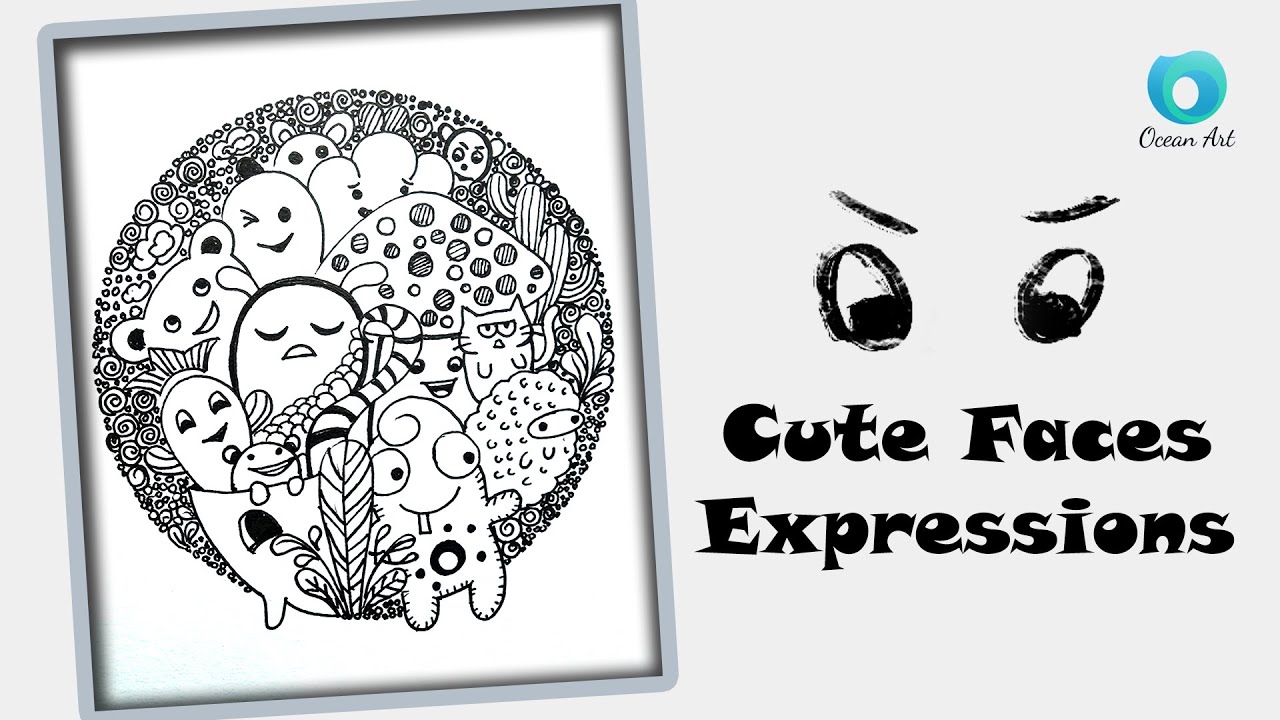 Doodle Art | Doodle Art For Beginners | Doodles Cute Faces ...