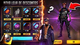 AMANHÃ! NOVA LOJA DO DESEJO 6.0, LOJA DE DESCONTOS COM EMOTE DO PIRATA PURGATÓRIO E MAIS - FREE FIRE