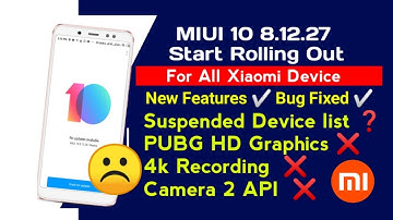 MIUI 10 8.12.27 Full Review, MIUI 10 8.12.27 Suspended Device list