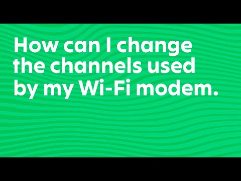 Fizz - How to change the channels used by my Wi-Fi modem