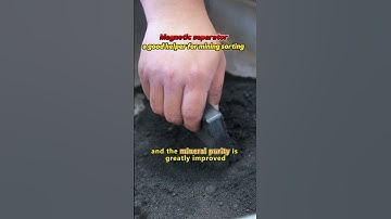 Magnetic separator: a good helper for mining sorting. #magnetic #machine #magneticseparator