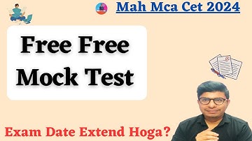 Mah Mca Cet 2024 II One- Free Mock Test...