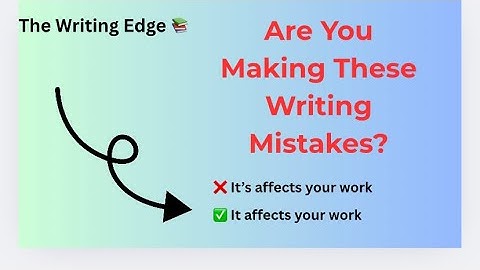 The Writing Edge 📚: 5 Common Writing Mistakes to Avoid ✍️