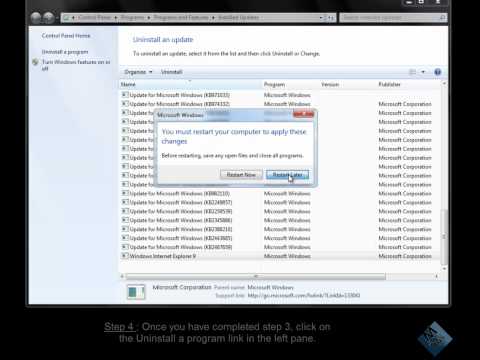 How to Uninstall Internet Explorer 9