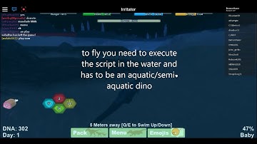 How to fly and breath under water Dinosaur Simulator (Executor Needed)