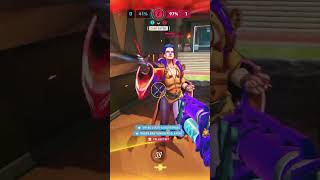Junker Queen Eliminates Enemy Team One by One #overwatch #overwatch2 #ow2 #junkerqueen #knifeskills