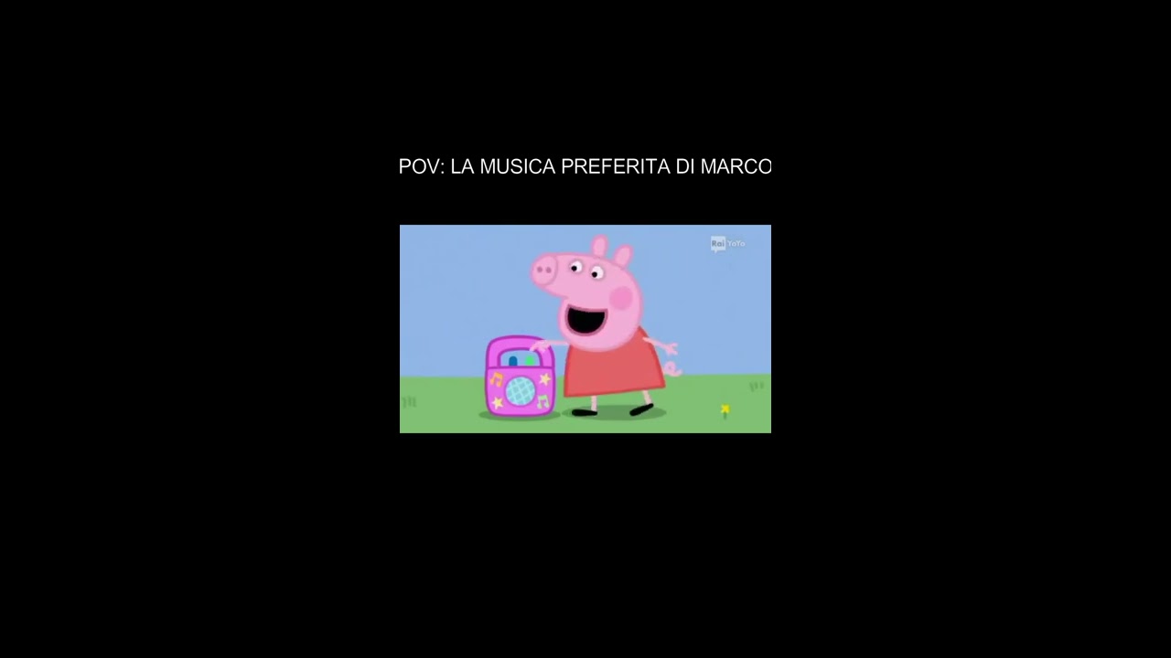 POV: LA MUSICA PREFERITA DI MARCO (SHAKERANDO EDITION) #peppapig #pig #peppa #humor #greenscreen