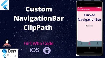 Flutter - How to Curve NavigationBar with ClipPath()