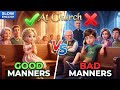 Jack Behave Bad at Church | Slow English Story | For Beginners A2 Level