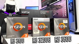 AMD Ryzen 3 3100/3200G/3600 Rx5700 Gaming Benchmark (12 Games Tested)