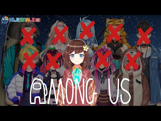 (Among Us) akhirnya 10 player!! semua sus, termasuk kouhaiku【NIJISANJI ID | Hana Macchia】のサムネイル