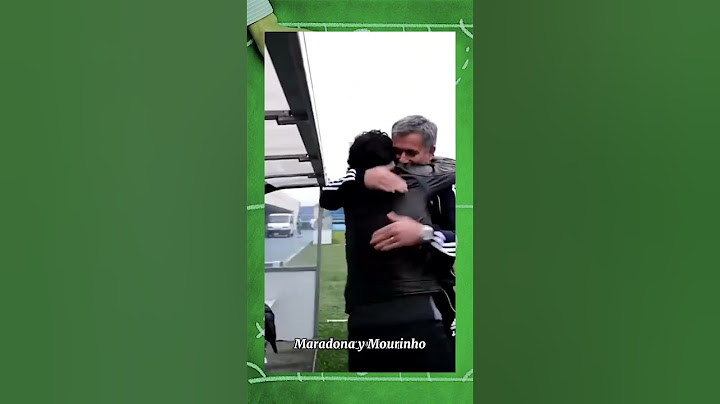 Maradona y Mourinho #futbol #maradona #mourinho