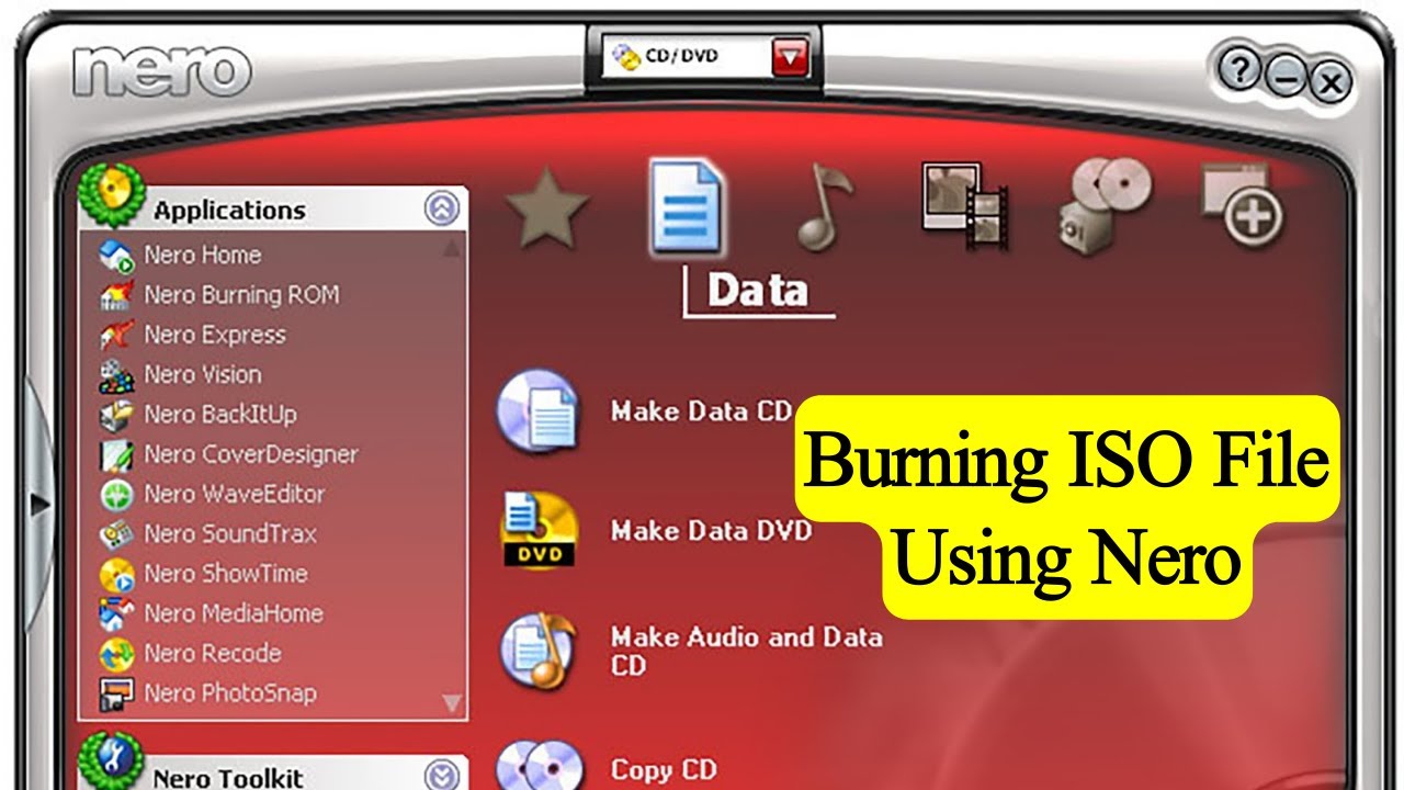 How To Burn ISO File To CD Or DVD Using Nero 7 Full Process | Burning an  ISO File Using Nero - YouTube