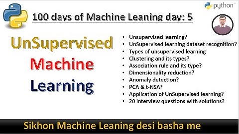 Day 5: Unsupervised Learning: Types, Applications, and Interview Questions with Solution Urdu Hindi