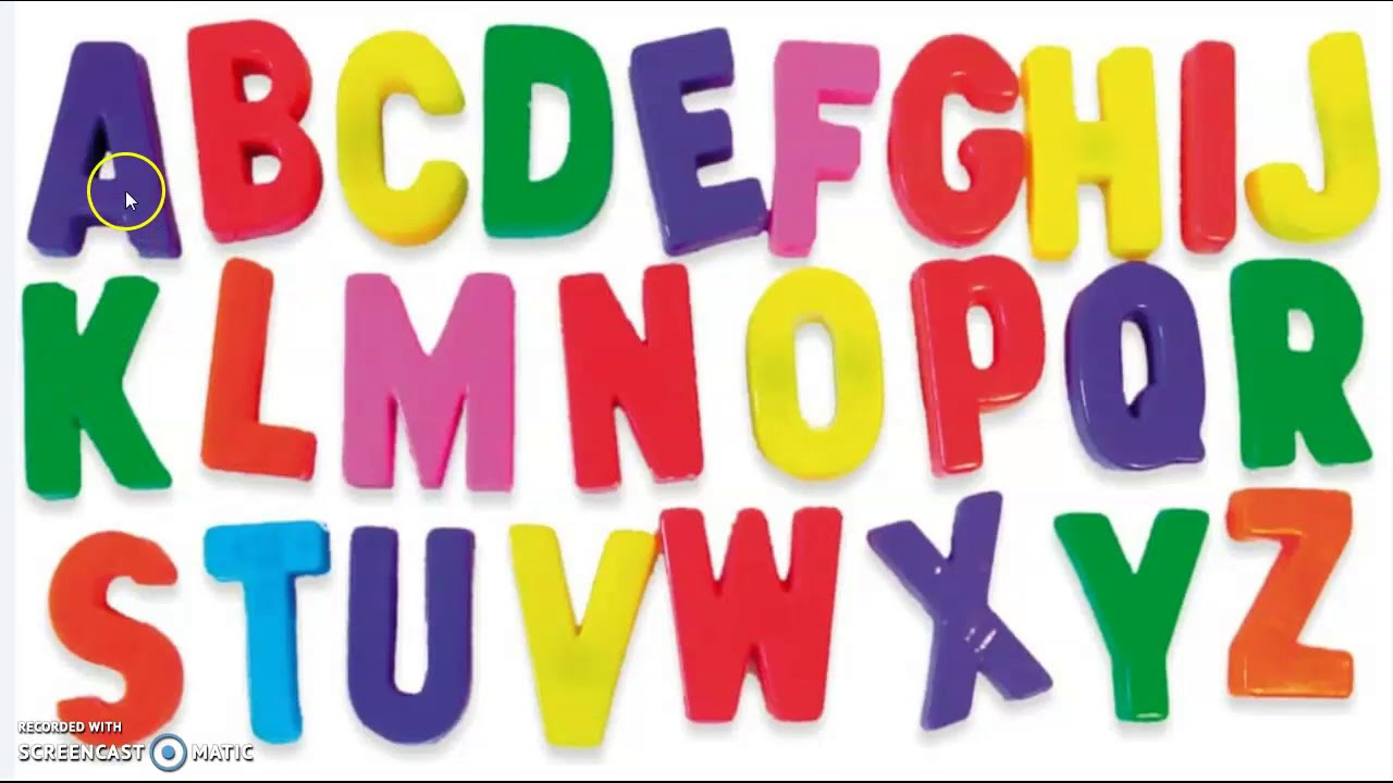 the english alphabet   الحروف باللغة الانجليزية