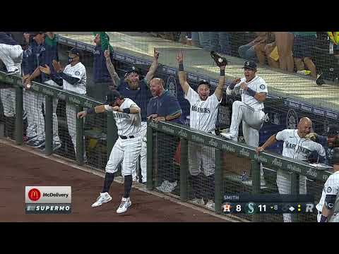 INSANE GRAND SLAM from MARINERS! M's clutch GS puts them ahead of Astros in crazy game!