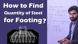 How to Find Steel Quantity of Footing Construction?