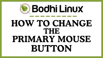 How To Change Primary Mouse Button In The Bodhi Linux OS