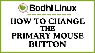 How To Change Primary Mouse Button In The Bodhi Linux OS