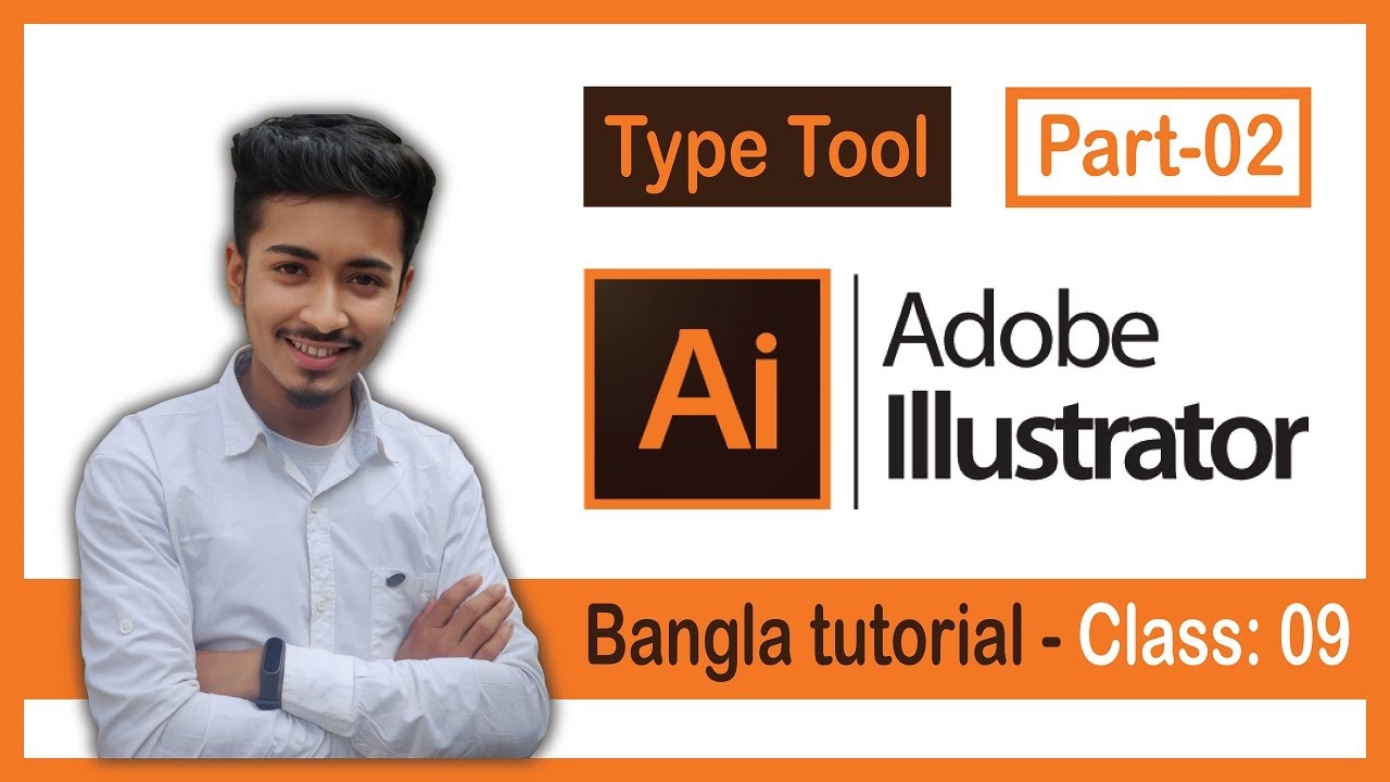 Adobe Illustrator CC Bangla Tutorial 2022 || Type Tool In Illustrator ...
