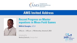 Wilfrid Gangbo "Recent Progress on Master Equations in Mean Field Games" screenshot 3