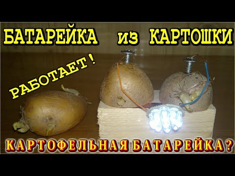 💡 БАТАРЕЙКА ИЗ КАРТОШКИ РЕАЛЬНО РАБОТАЕТ