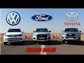 Amarok vs Ranger vs Hilux + DRAG RACE!