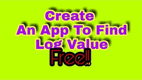 Create an app to find log value using sketchware | Sketchware tutorials