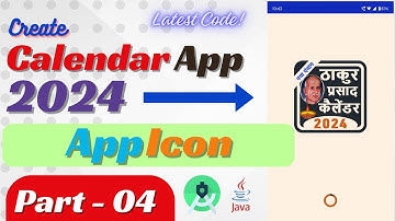 Calendar App 2024 Tutorial || How to create App Icon in Adobe XD || Create Icon for Android App
