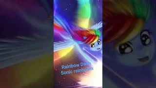 Rainbow Dash ja sonic rainboow😎