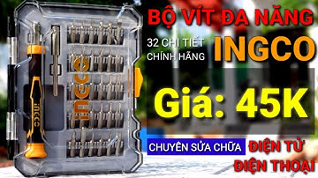 REVIEW Bộ tua vít đa năng 32 chi tiết INGCO HKSDB0348 sửa điện thoại đồ điện tử | Giá siêu rẻ