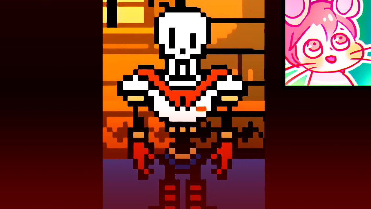 アンダーテール パピルス Papyrus 虐殺 Gエンドルートボス戦 Undertale Youtube