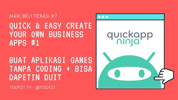 MARI BELI TERASI #7 : Bikin Aplikasi Games Android Tanpa Coding + Bisa Dapet Duit !!!