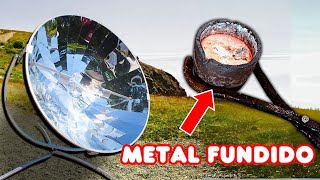 Solar Parabolic Cooking Achieves METAL MELTING by EL ANGELITO 29,049 views 4 months ago 8 minutes, 9 seconds