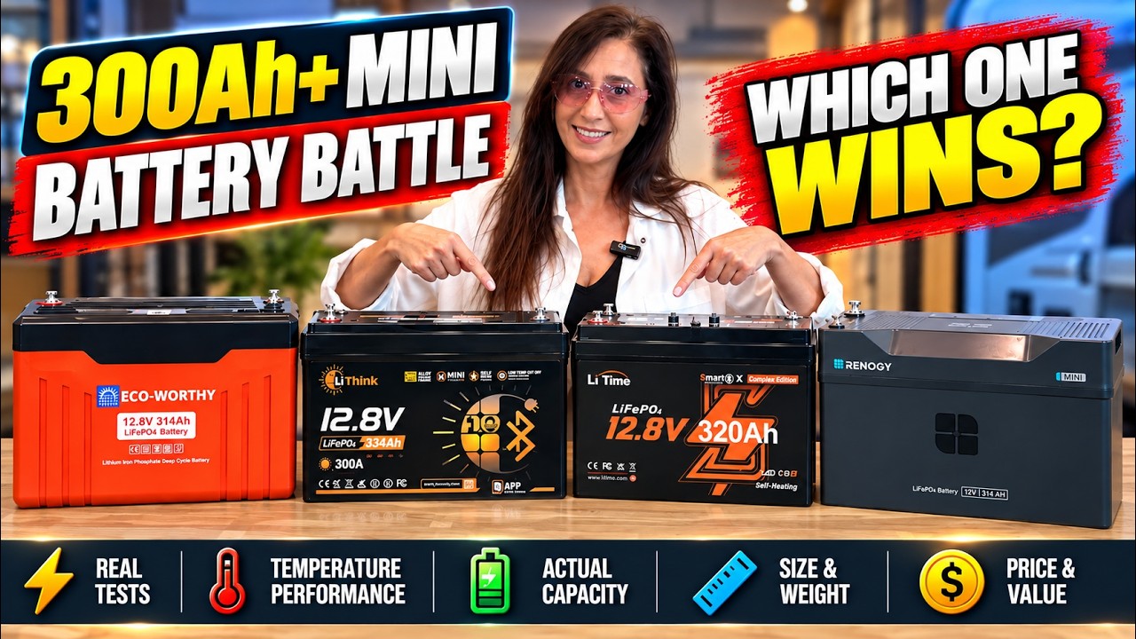 300Ah+ Lithium Battery Showdown: LiTime vs Renogy vs Eco-Worthy vs LiThink